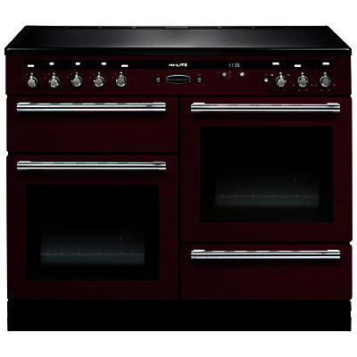 Rangemaster Hi-LITE 110 Induction Hob Range Cooker Cranberry